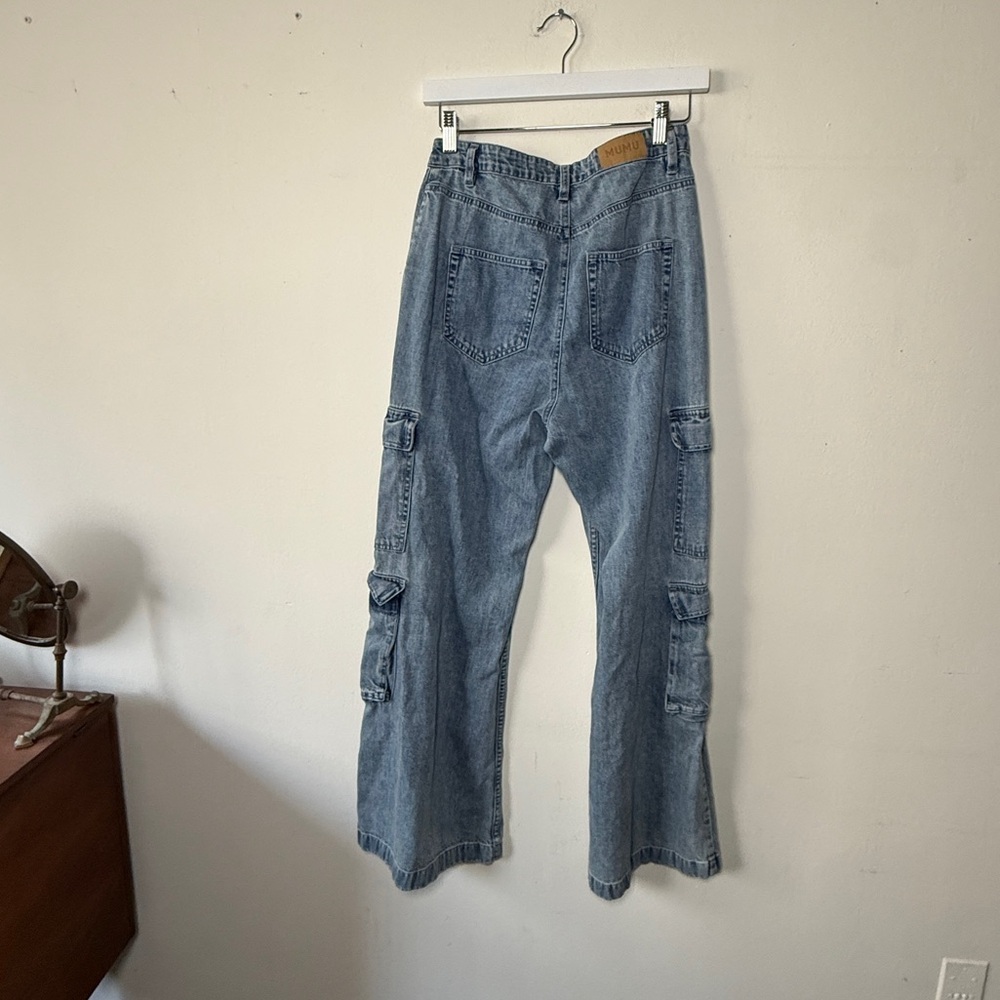 Show Me Your MuMu Cargo Jeans in Mountain Mist - 25 - Picture 12 of 12